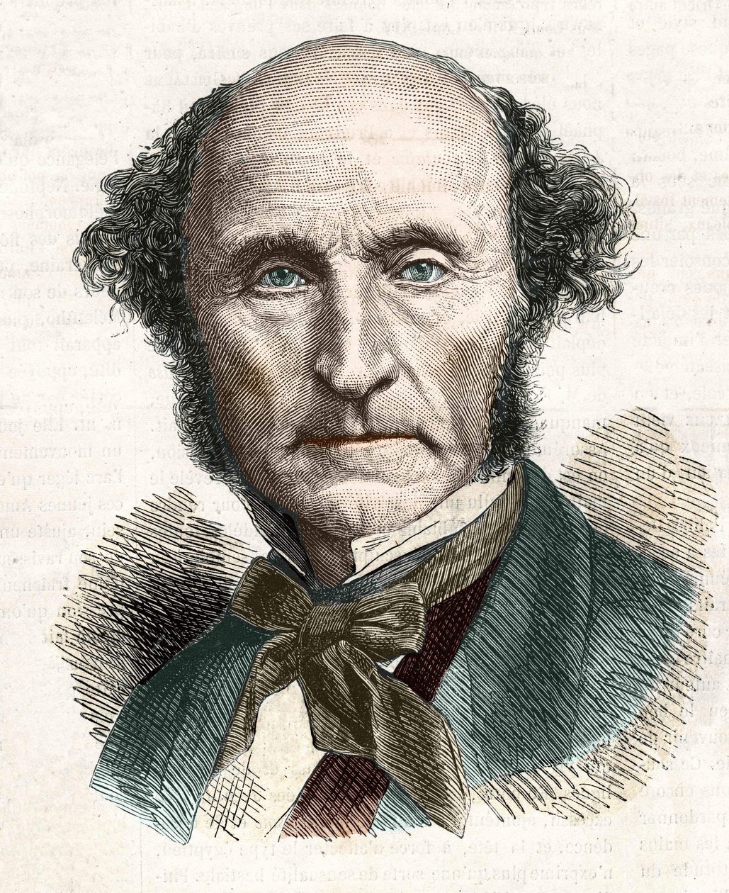John Stuart Mill (1806 - 1873), britský filozof a ekonom. od Unknown artist