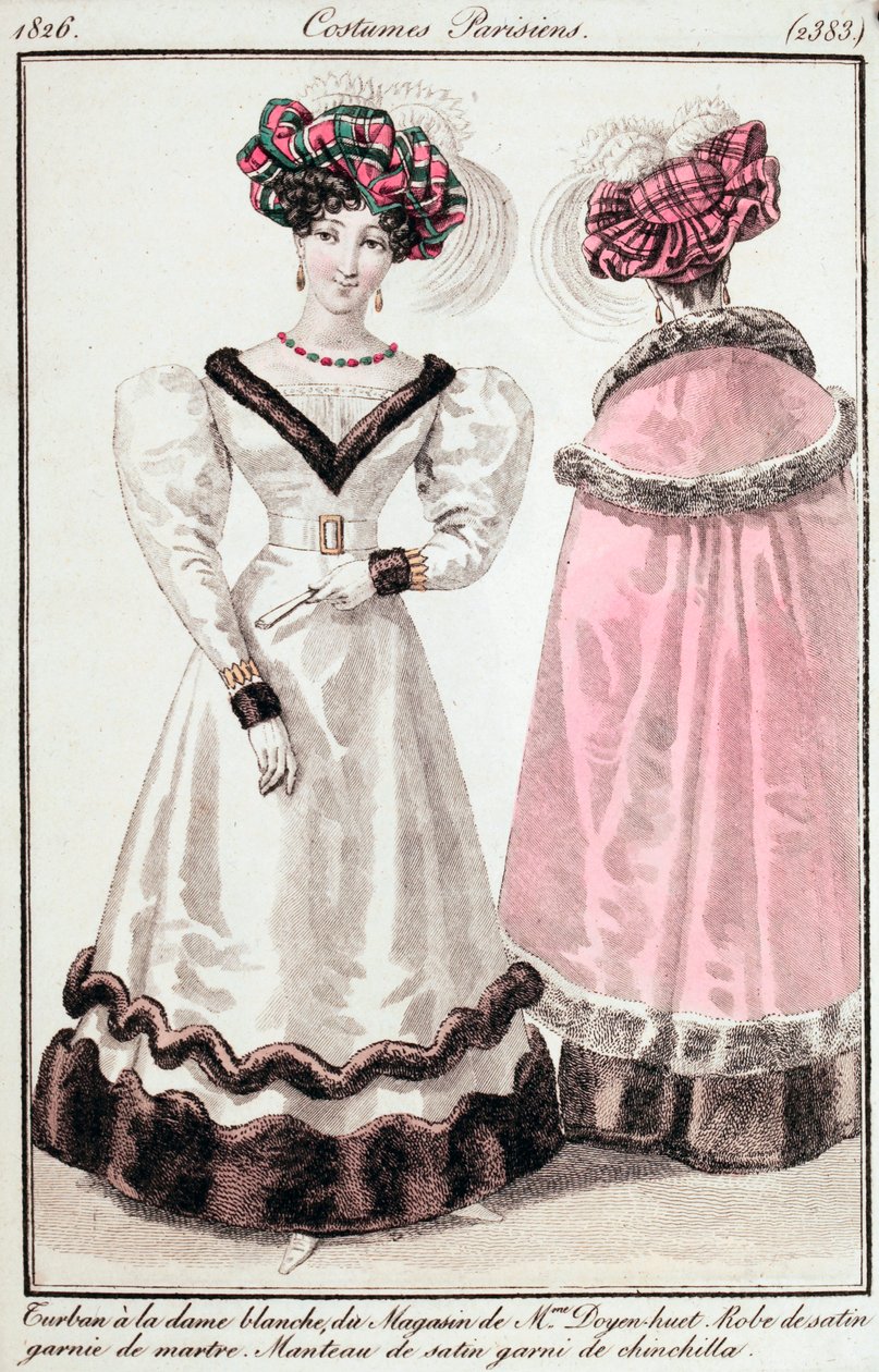 Žurnál dam a módy, pařížské kostýmy od Unknown artist