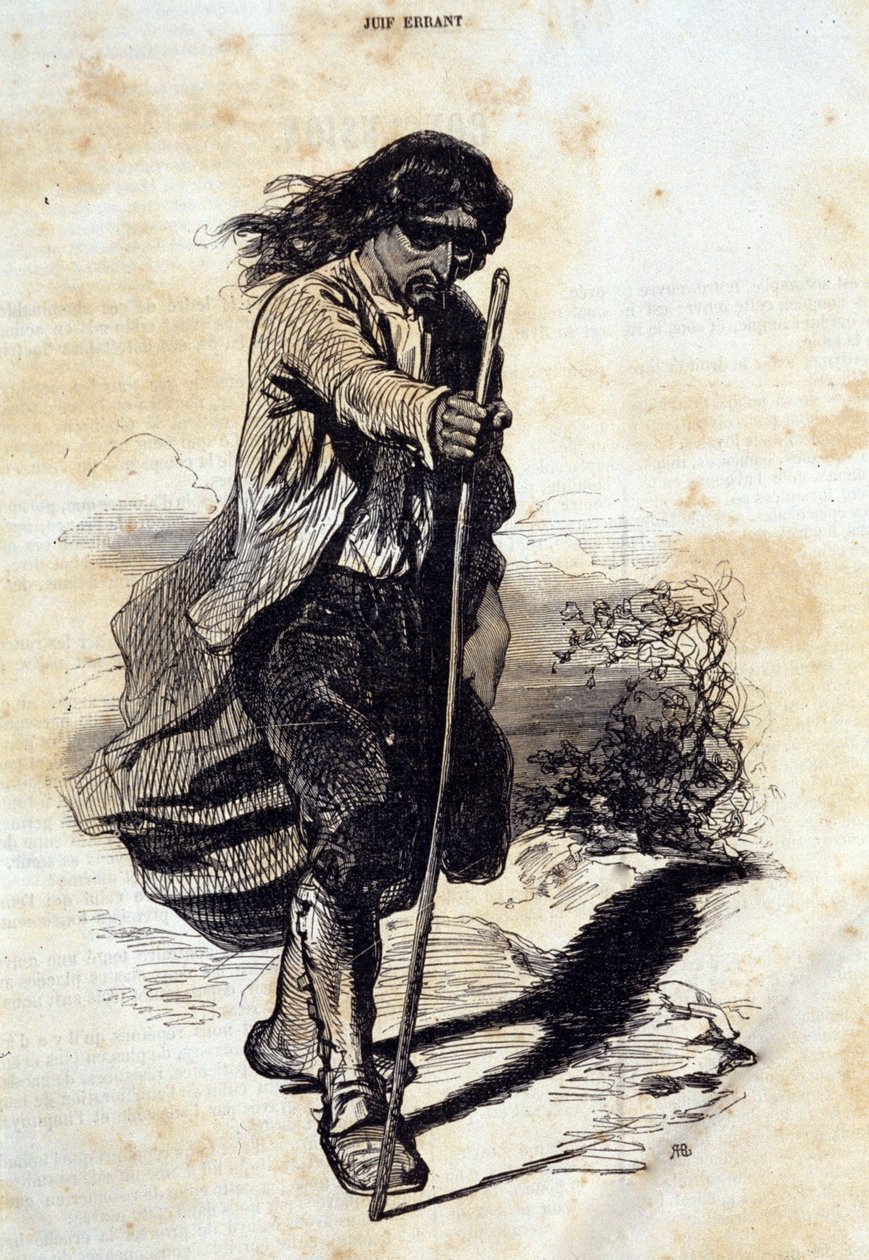 Judaismus: židovský obchodní cestující (potulný Žid). od Unknown artist