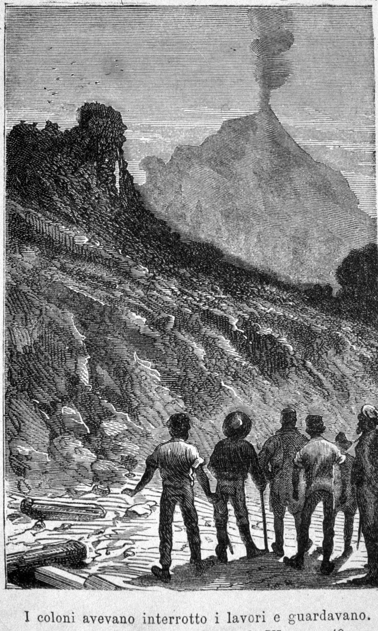 Jules Verne: Tajemný ostrov. ilustrace 19. století. od Unknown artist