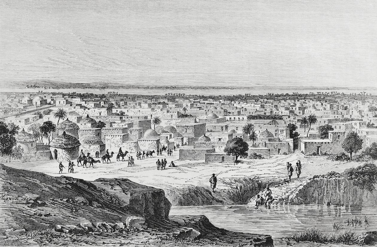 Město Kano, Nigérie od Unknown artist