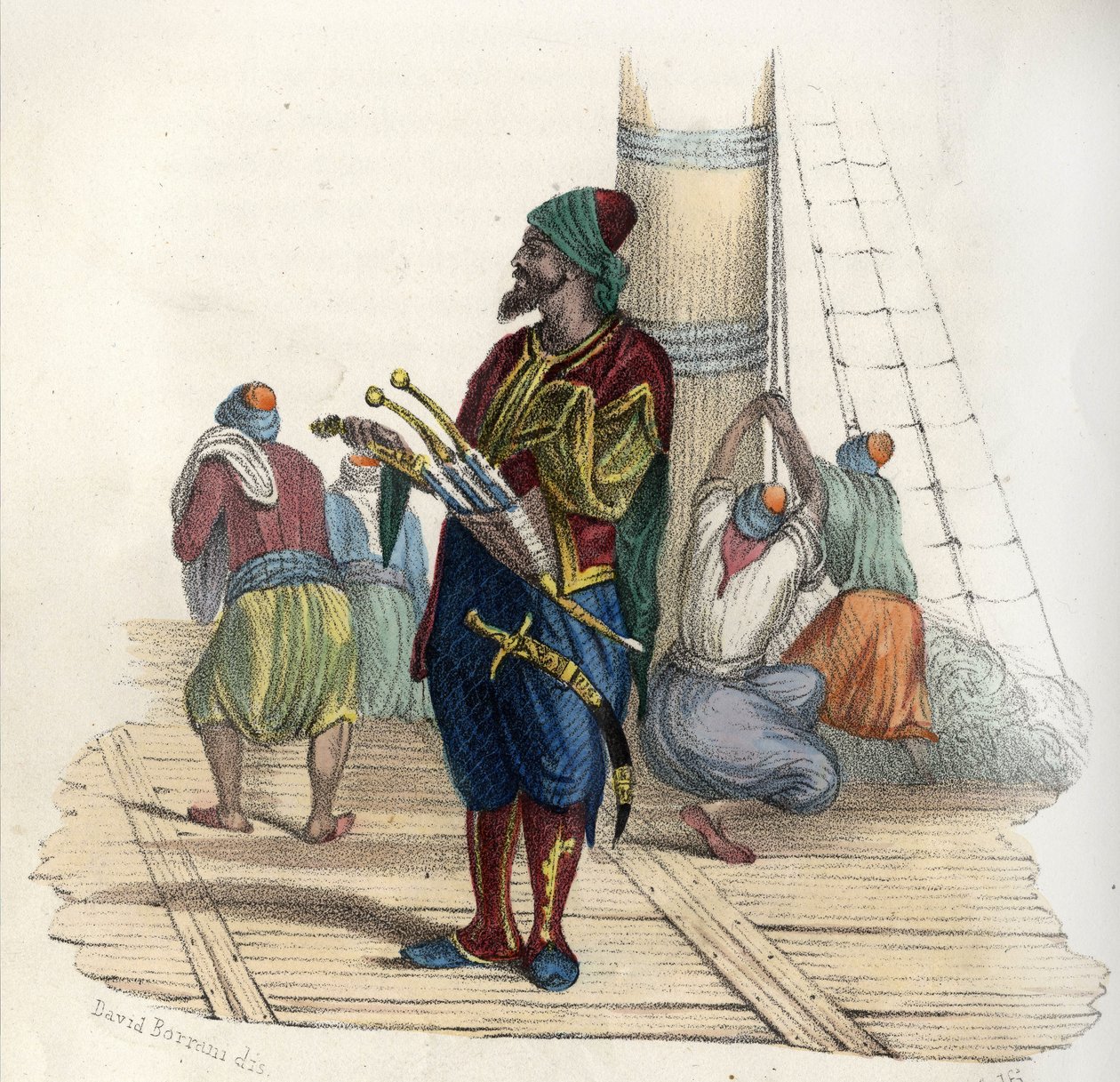 Khayr al-Din (v. 1476-1546), známý jako Barberossa II, turecký lupič. Zakladatel státu Alžír v 16. století. v “L
