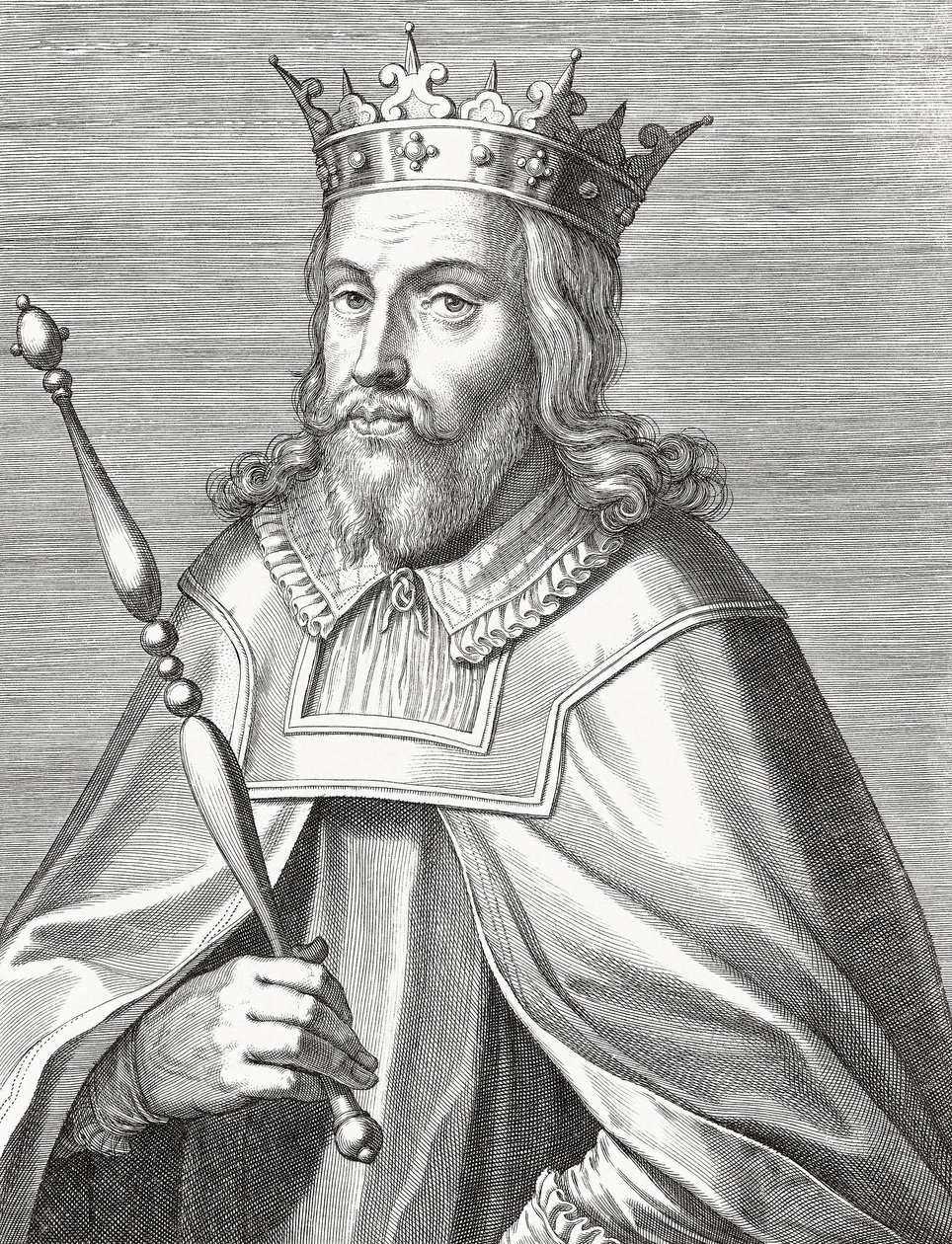 Portugalský král Duarte I. Edward I. Portrét. od Unknown artist
