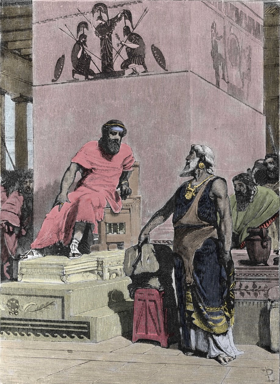 Král Tarquin starší, původem z Etrusků od Unknown artist