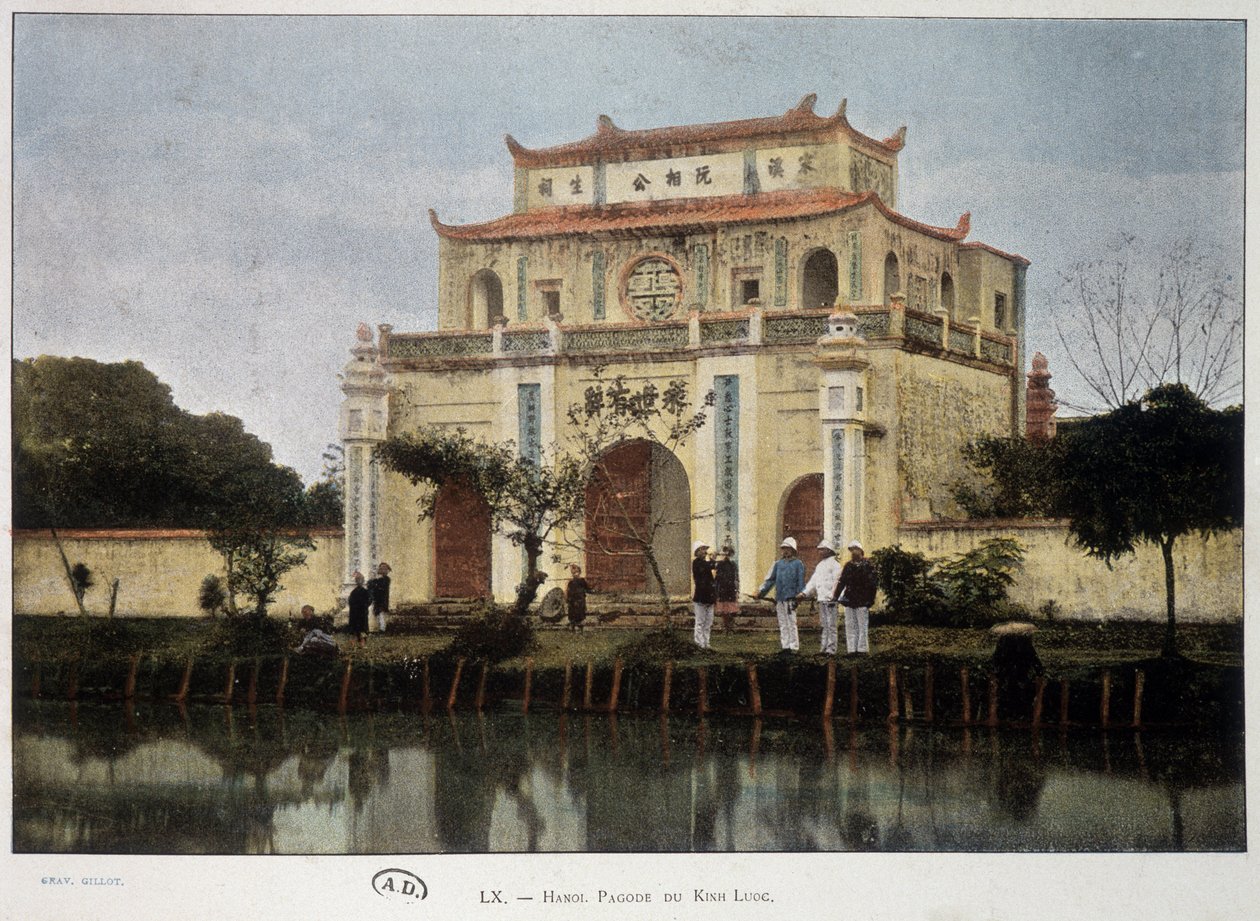 Pagoda Kinh-Luc (Khin Luoc), Hanoj, c. 1895. od Unknown artist