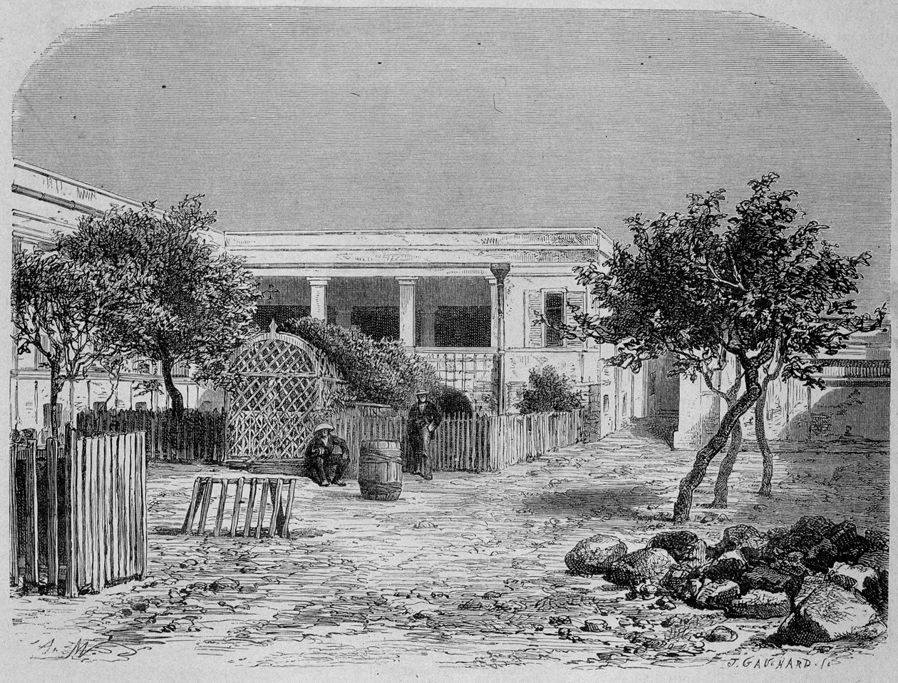 Goree Hospital (Senegal) - v „“Around the World““ od Unknown artist