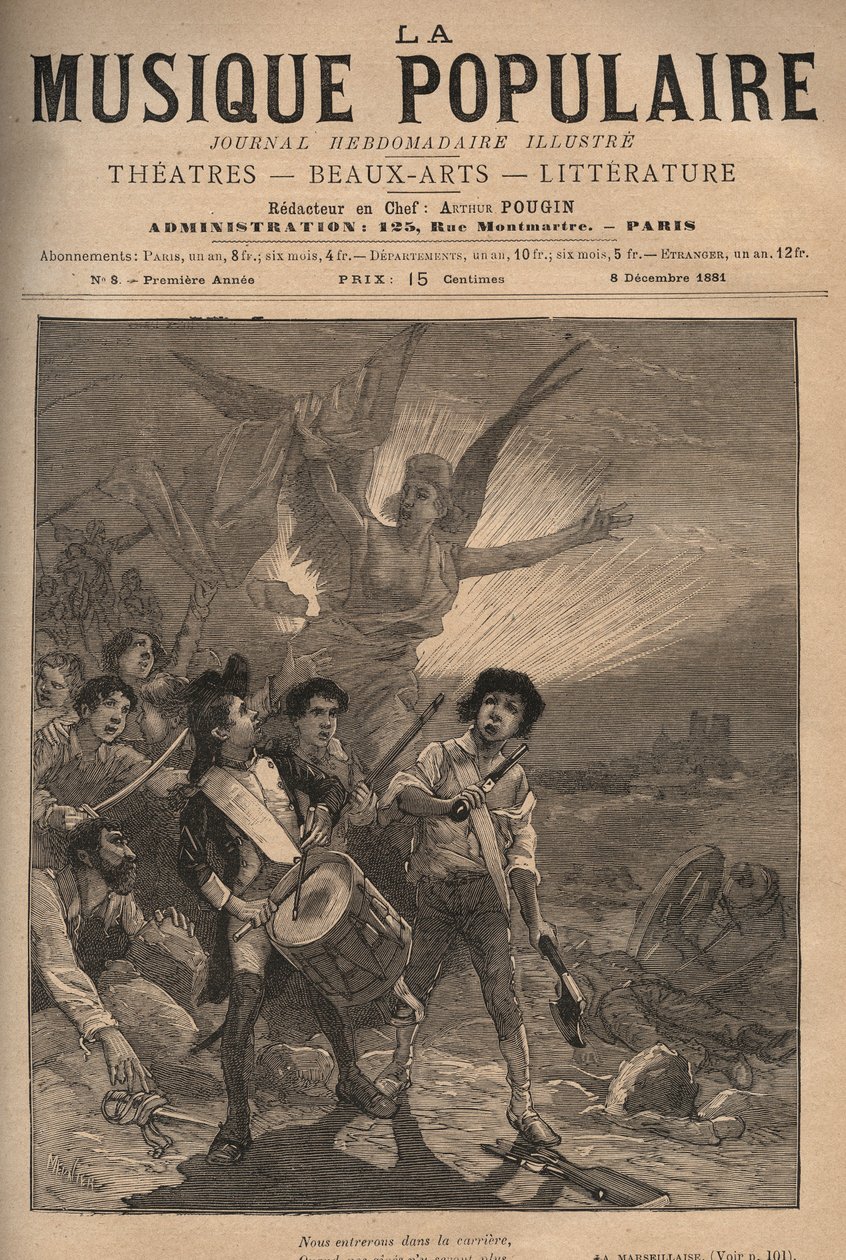 La Marseillaise, která se stala státní hymnou za Třetí republiky (14 od Unknown artist