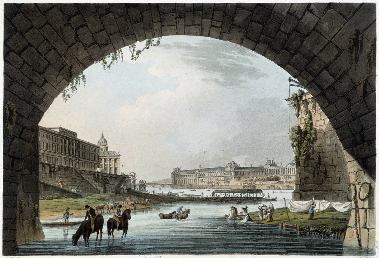 La Monnaie, 4 národy v Paříži viděné J.C.Matsem, vydal W.Miller v Londýně-1806 od Unknown artist