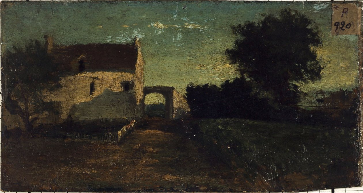 La porte de Clamart (), asi 1850, mezi lety 1845 a 1855 (olej na dřevě) od Unknown artist
