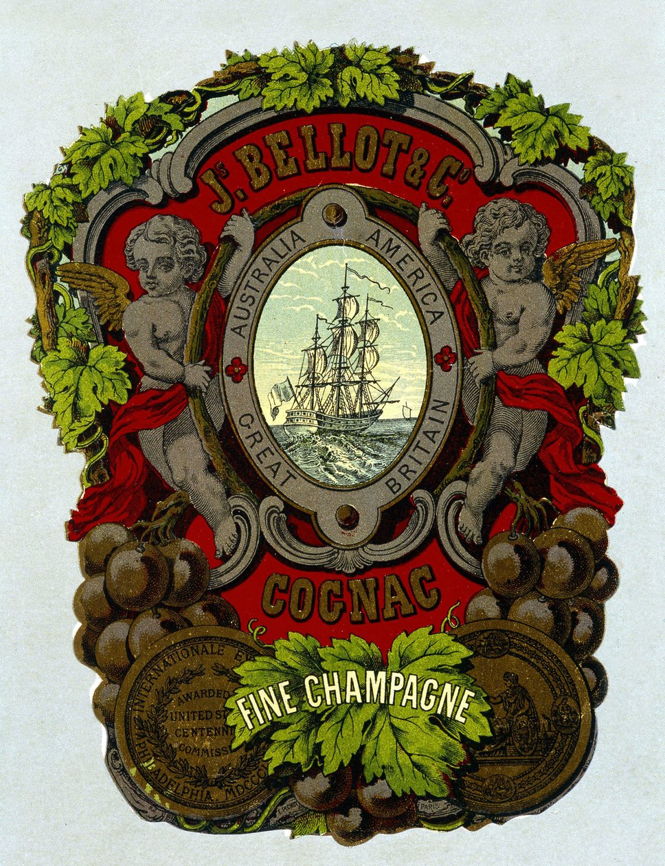 Označení “” Bellot Cognac - Fine Champagne”, sd. 19. století. od Unknown artist