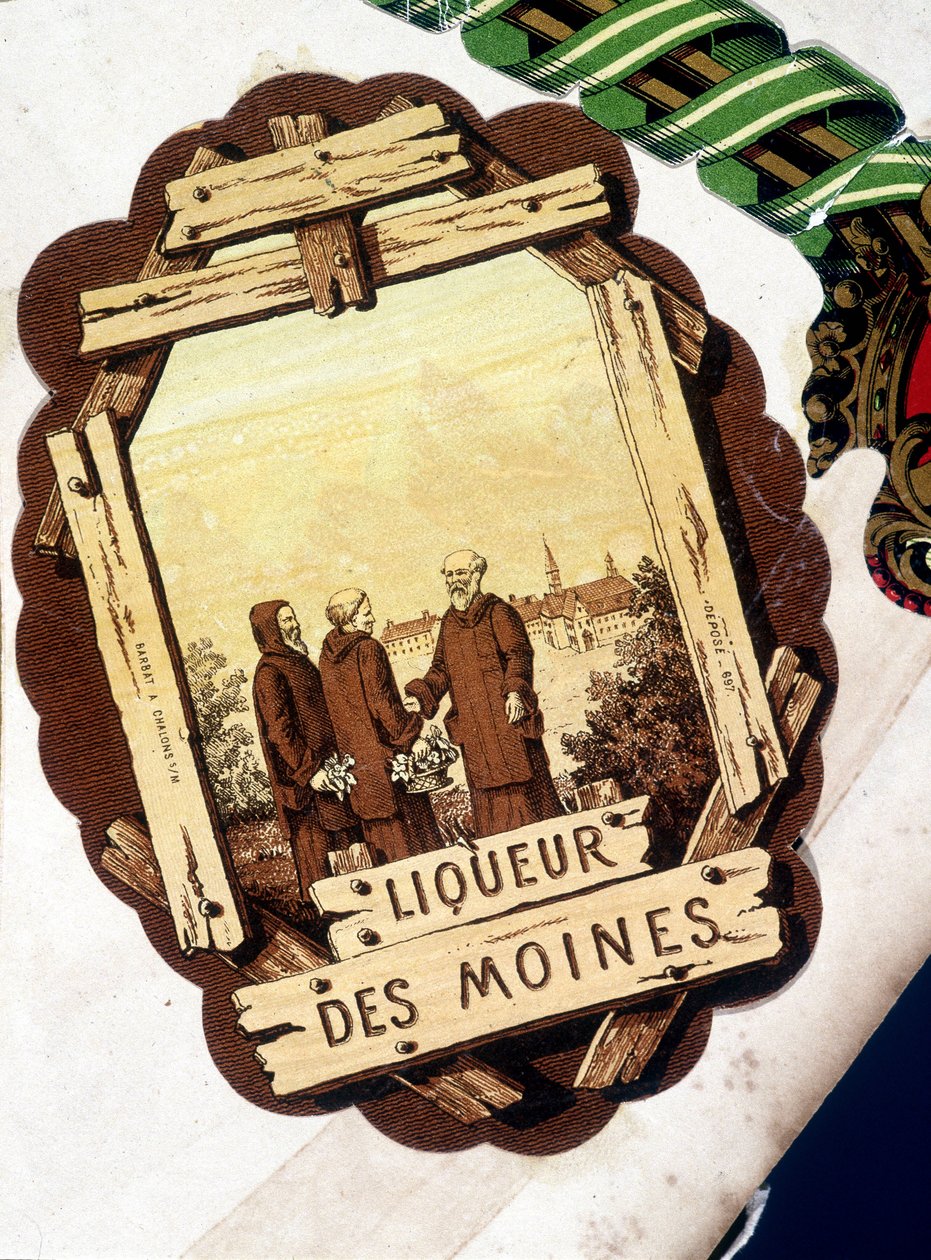 Označení „“ Liqueur des Moines“, sd. 19. století. od Unknown artist