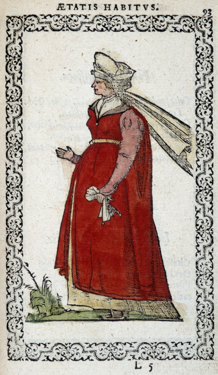 Paní z Maďarska - v „“Habits et effigies”” od Jeana Sulperia od Unknown artist