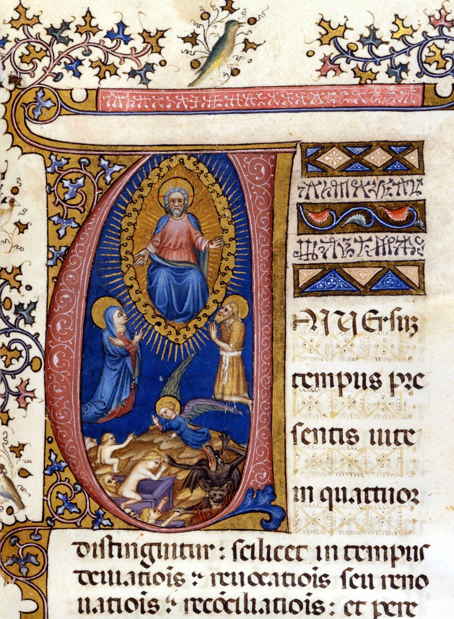 Poslední soud. Rukopis 15. století. Milán, Biblioteca Nazionale Braidense. od Unknown artist