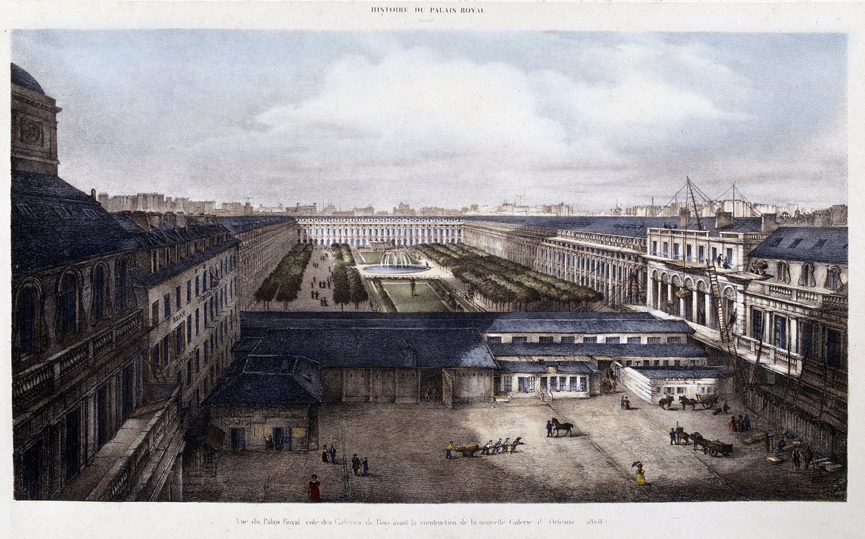 Palais-Royal před rokem 1828 od Unknown artist