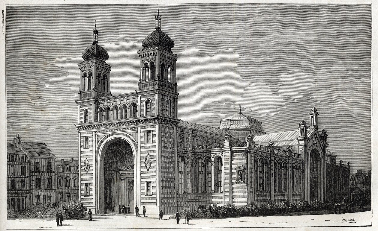 Palác Rameau (1878-1881) v Lille - rytina z roku 1884 od Unknown artist