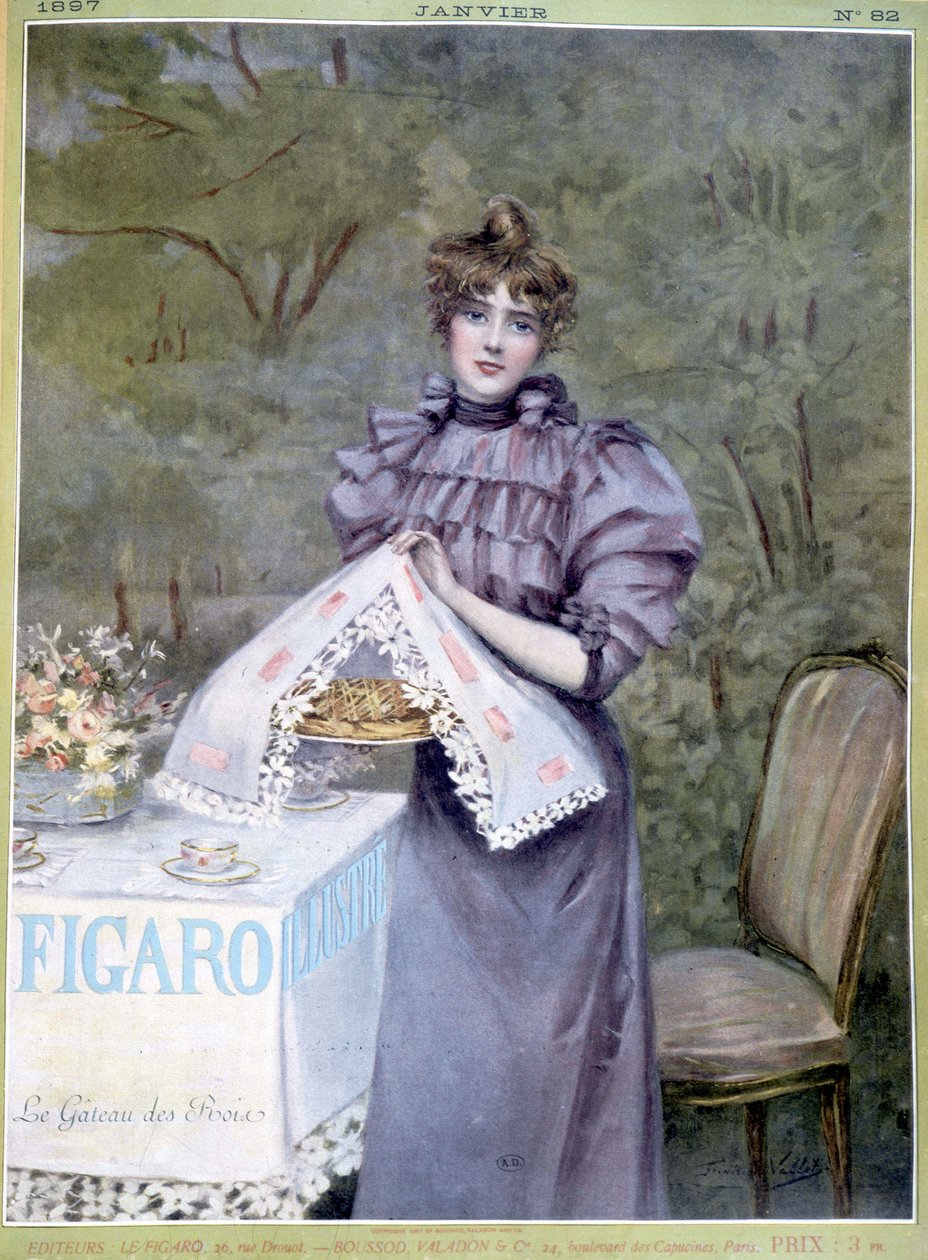 Králův dort od Frédérica Valleta - v „“Figaro Illustré“, leden 1897 od Unknown artist