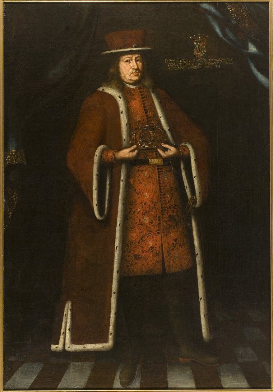 Hrabě Per (Pierre) Brahe, zvaný mladší, Portrét hraběte Per Brahe mladšího (1602-1680), Anonym . olej na plátně od Unknown artist