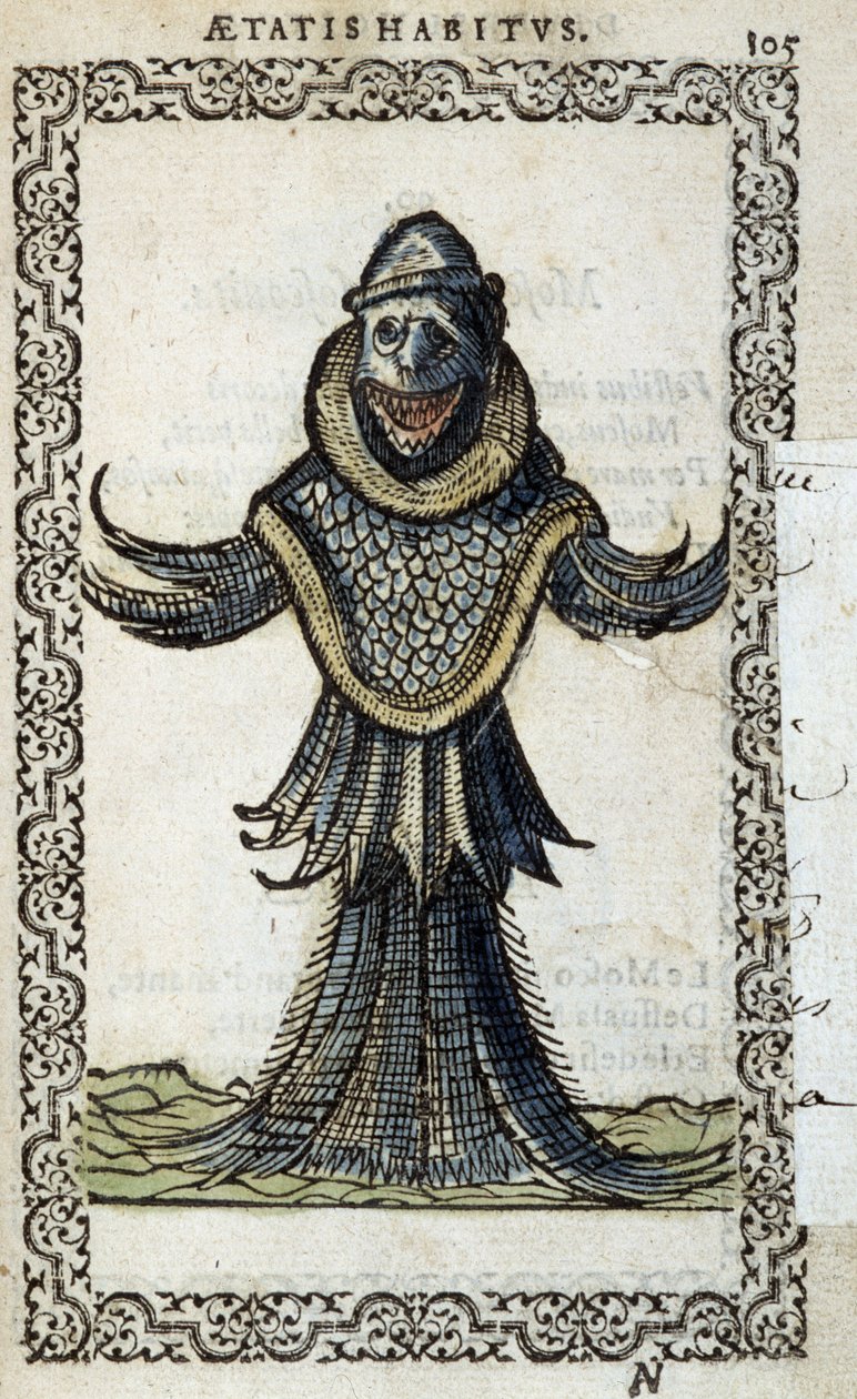 The Sea Monine – v „“Habits and Effigies”” od Jeana Sluperia od Unknown artist