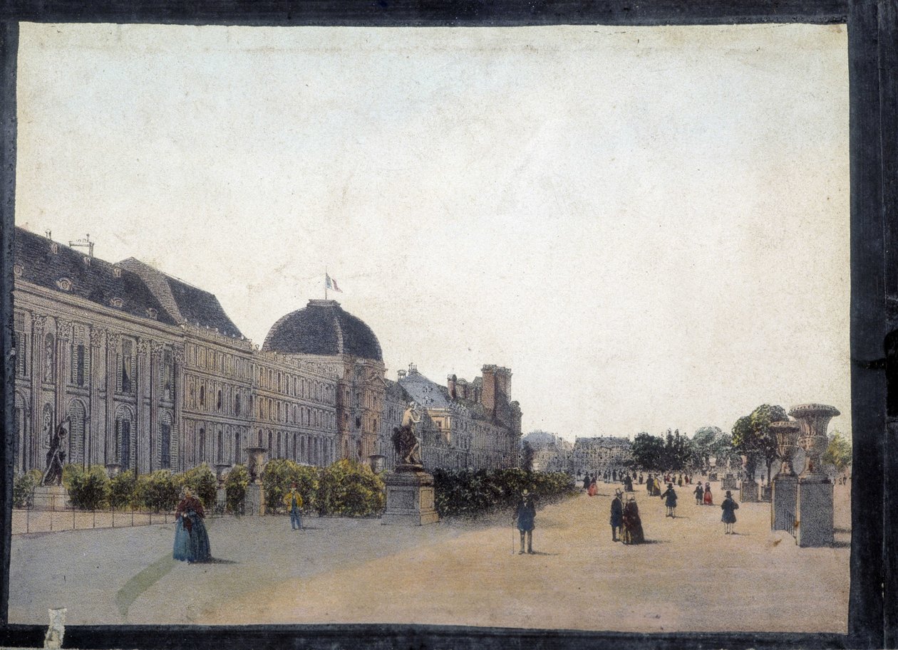 Les Tuileries - v "" Pohledy na Paříž pro Panoptic Polyorama ", kolem roku 1850 od Unknown artist