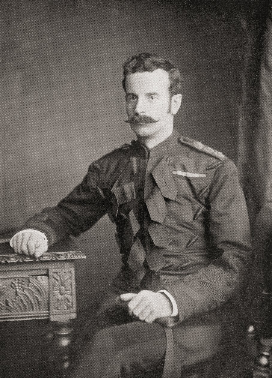 Generálporučík Douglas Mackinnon Baillie Hamilton Cochrane, 12. hrabě z Dundonaldu, z knihy South Africa and the Transvaal War od Louis Creswicke, pub. 1900 od Unknown