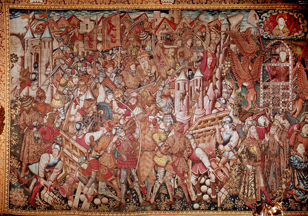 Život a činy Alexandra Velikého (356-323 př.nl), makedonského krále. Gobelín z 15. století. Řím, Galleria Doria Pamphili od Unknown artist