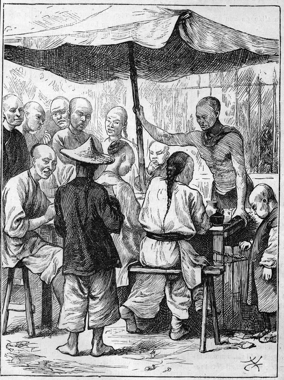 Život v Číně v 19. století: Venkovní stravování. od Unknown artist