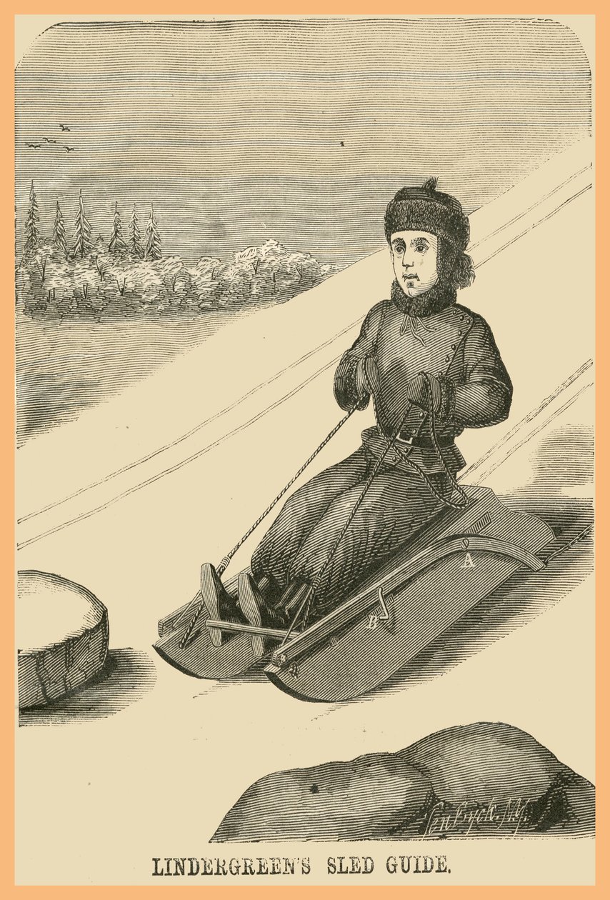 Lindergreens Sled Guide od Unknown Artist