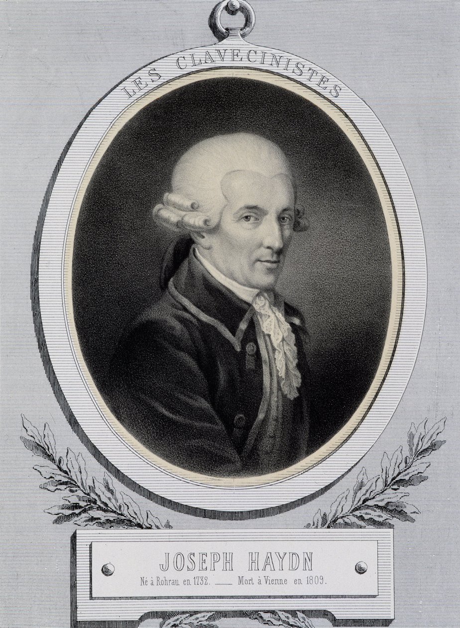 Medailónový portrét hudebníka Franze Josepha Haydna (1732-1809) od Unknown artist