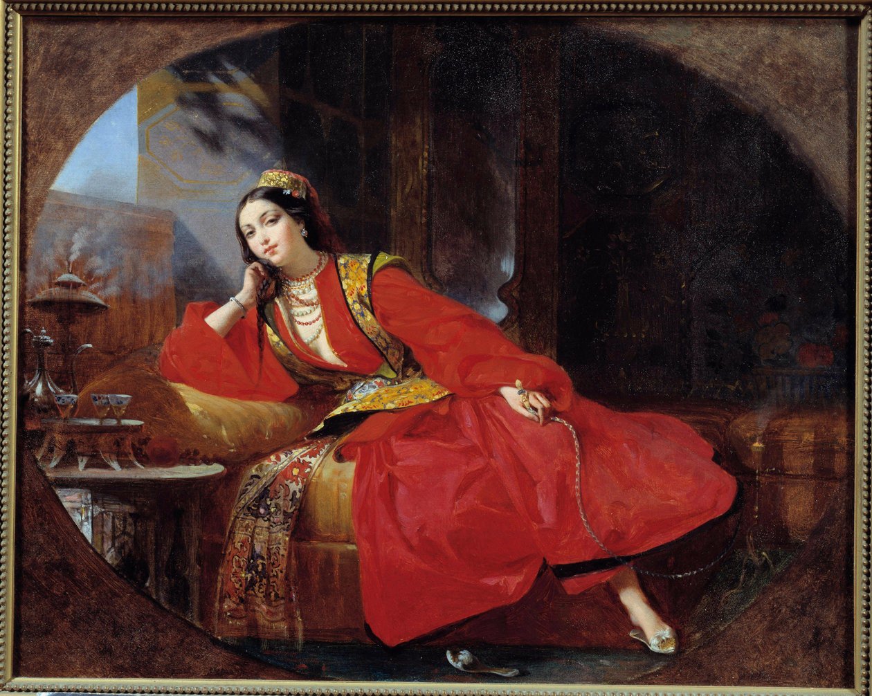 Odaliska v červené Anonymní malbě. 19. století Avignon, Musee Calvet od Unknown artist