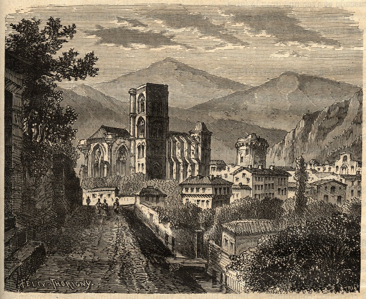 Lodeve - Herault - Francie - rytina „“ PATRIE““ - PECTUREQUIREQUE POPIS FRANCIE V 6 SVAZTECH LUCIEN HUARD - konec 19. stol. od Unknown artist