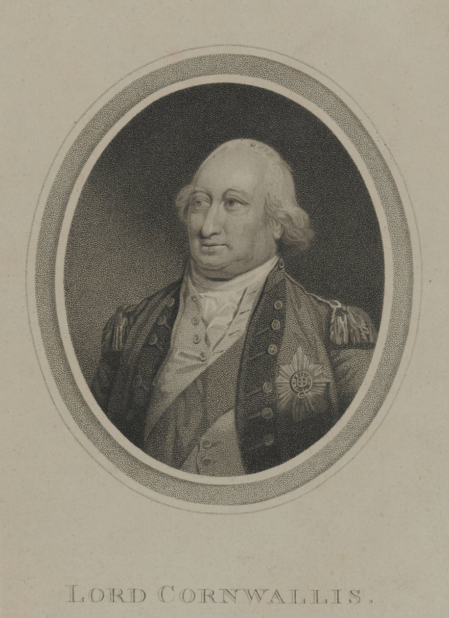 Lord Cornwallis od Unknown artist