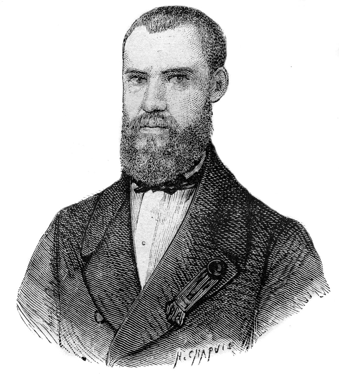 Louis-Francois-Rene-Paul de Fleet, známý jako Paul de Fleet (1817-1860), průzkumník, vynálezce, revolucionář a francouzský zástupce - od Unknown artist