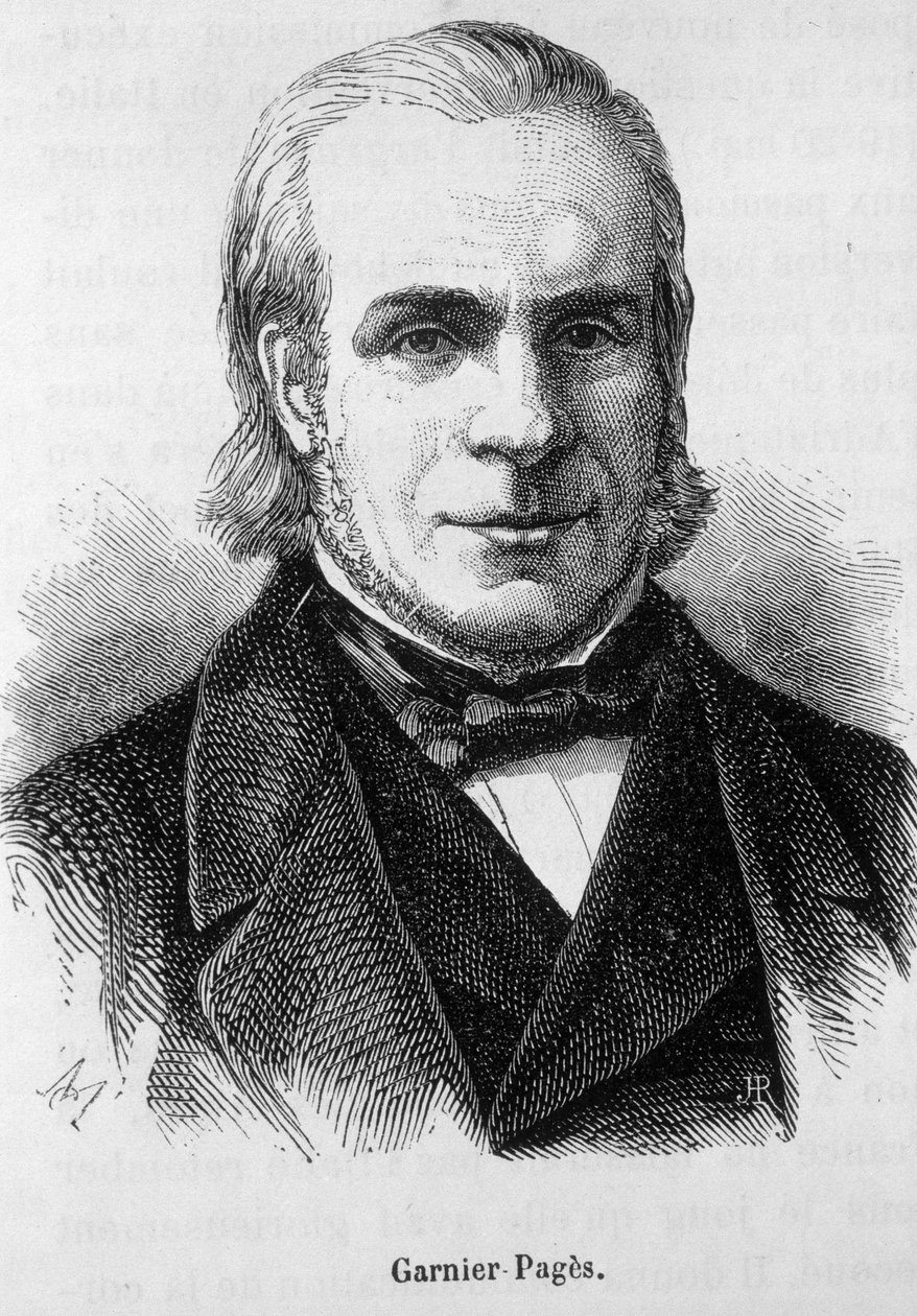 Louis Antoine Garnier Pagès (Garnier-Pages) (1803-1878), francouzský politik. - rytí od Unknown artist