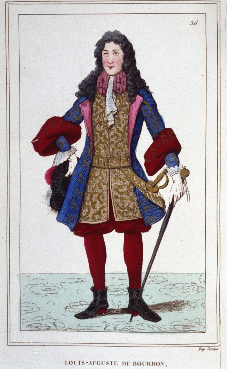 Louis Auguste de Bourbon, vévoda z Maine (1670-1736). Francouzský princ. od Unknown artist