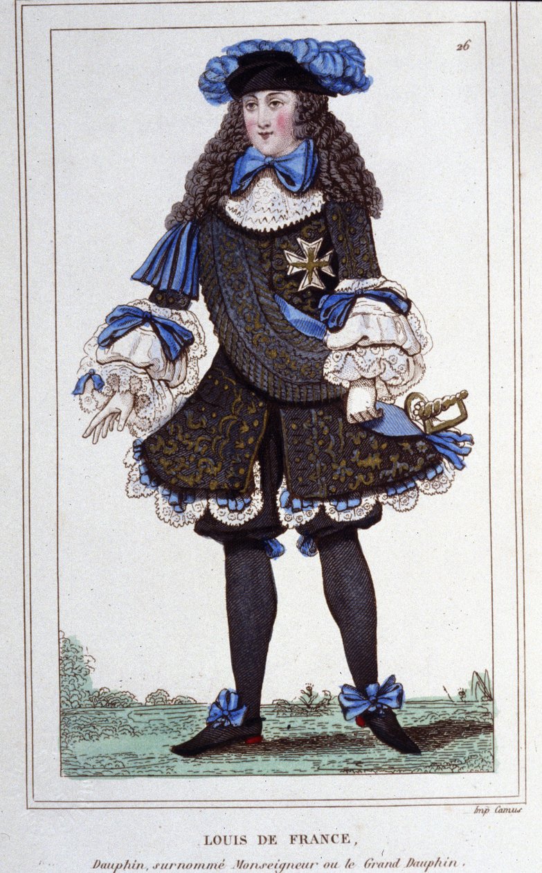 Louis de France nazýval Monseigneur dauphin, poté Velký dauphin (1661 až 1711). od Unknown artist