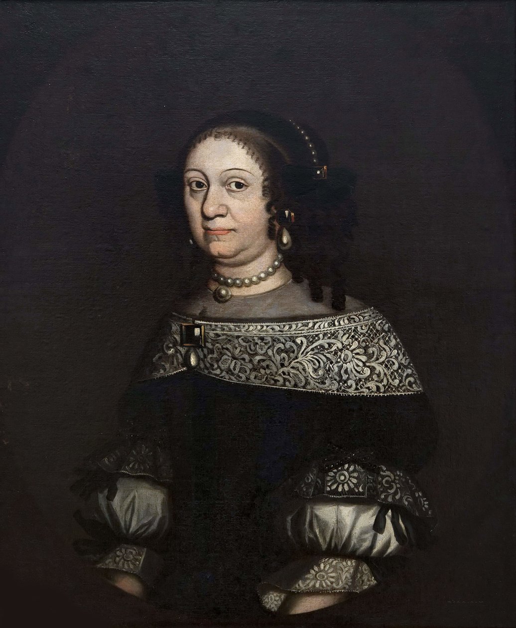 Louise Charlotte Braniborská, byla vévodkyní z Courlandu - markraběnka Louise Charlotte Braniborská (1617-1676), vévodkyně z Courland, Anonym. Olej na plátně, druhá polovina 17. stol.. Nationalmuseum Stockholm od Unknown artist