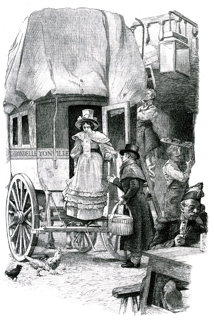 Madame Bovary, ilustrace k románu Gustava Flauberta od Unknown artist