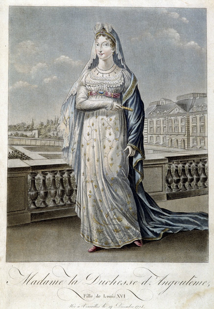 Madame vévodkyně z Angouleme (Marie Therese nebo Madame Royale od Unknown artist