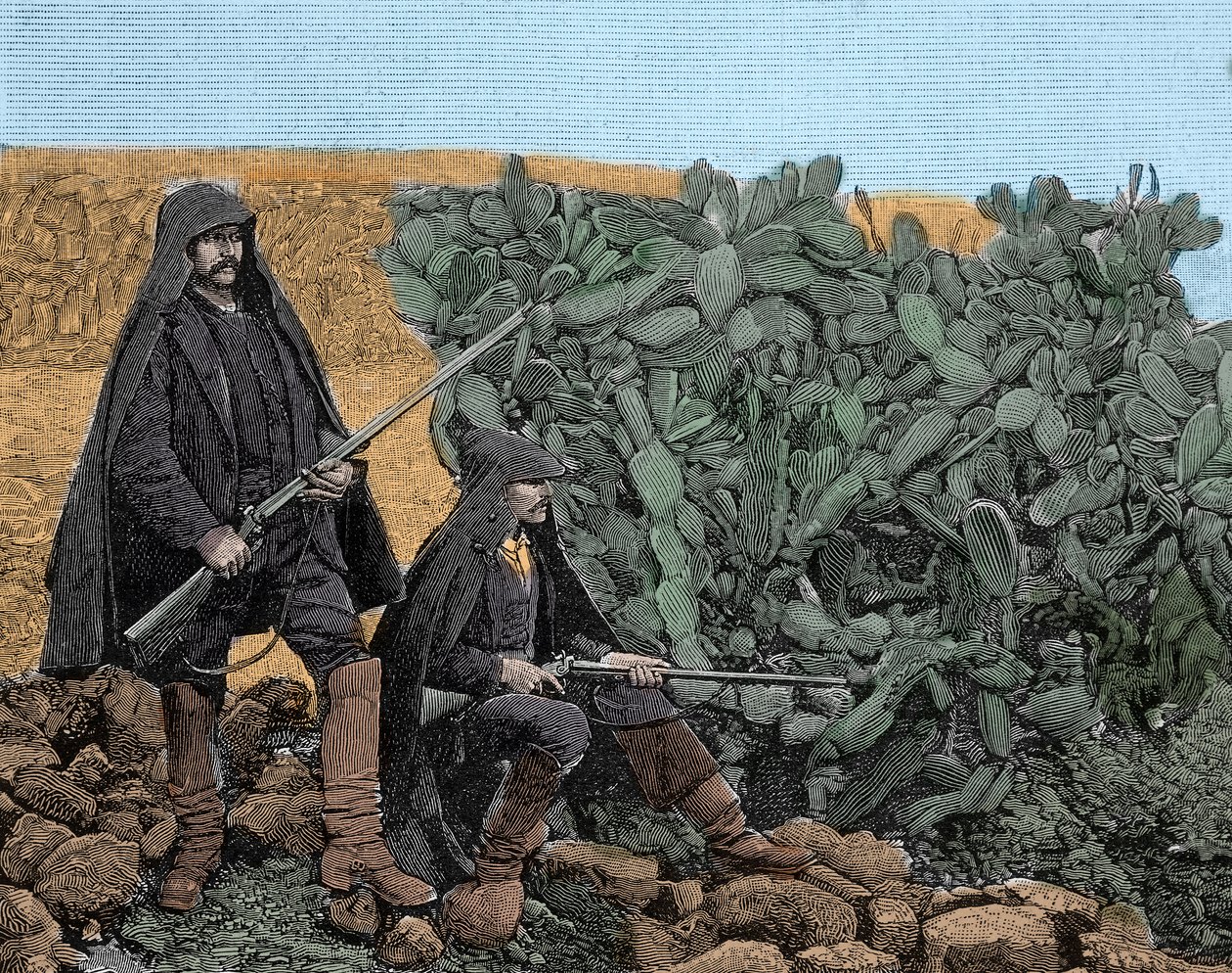 Mafie (Cosa Nostra) na Sicílii: picciotti mladí členové mafie, konec 19. století. od Unknown artist