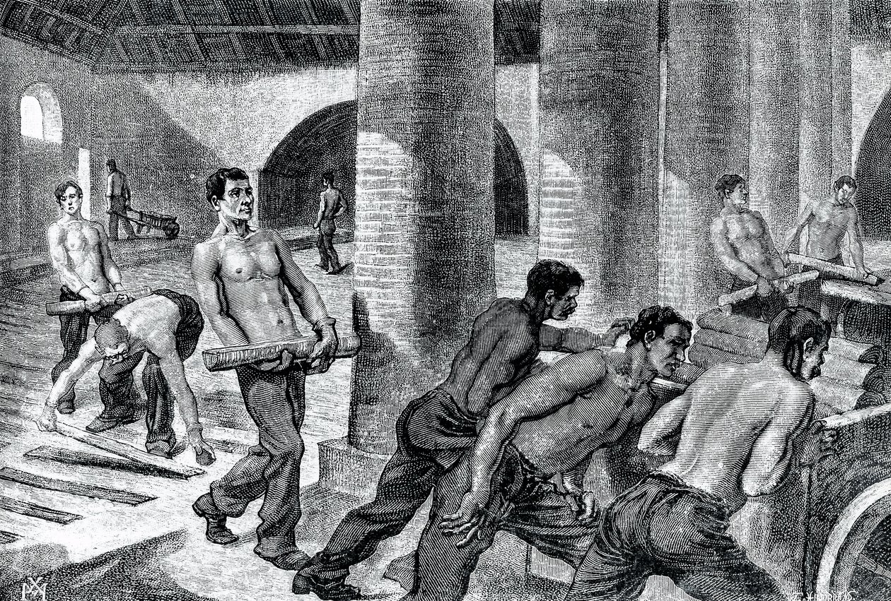 Výroba železa v továrně Couillet od Unknown artist