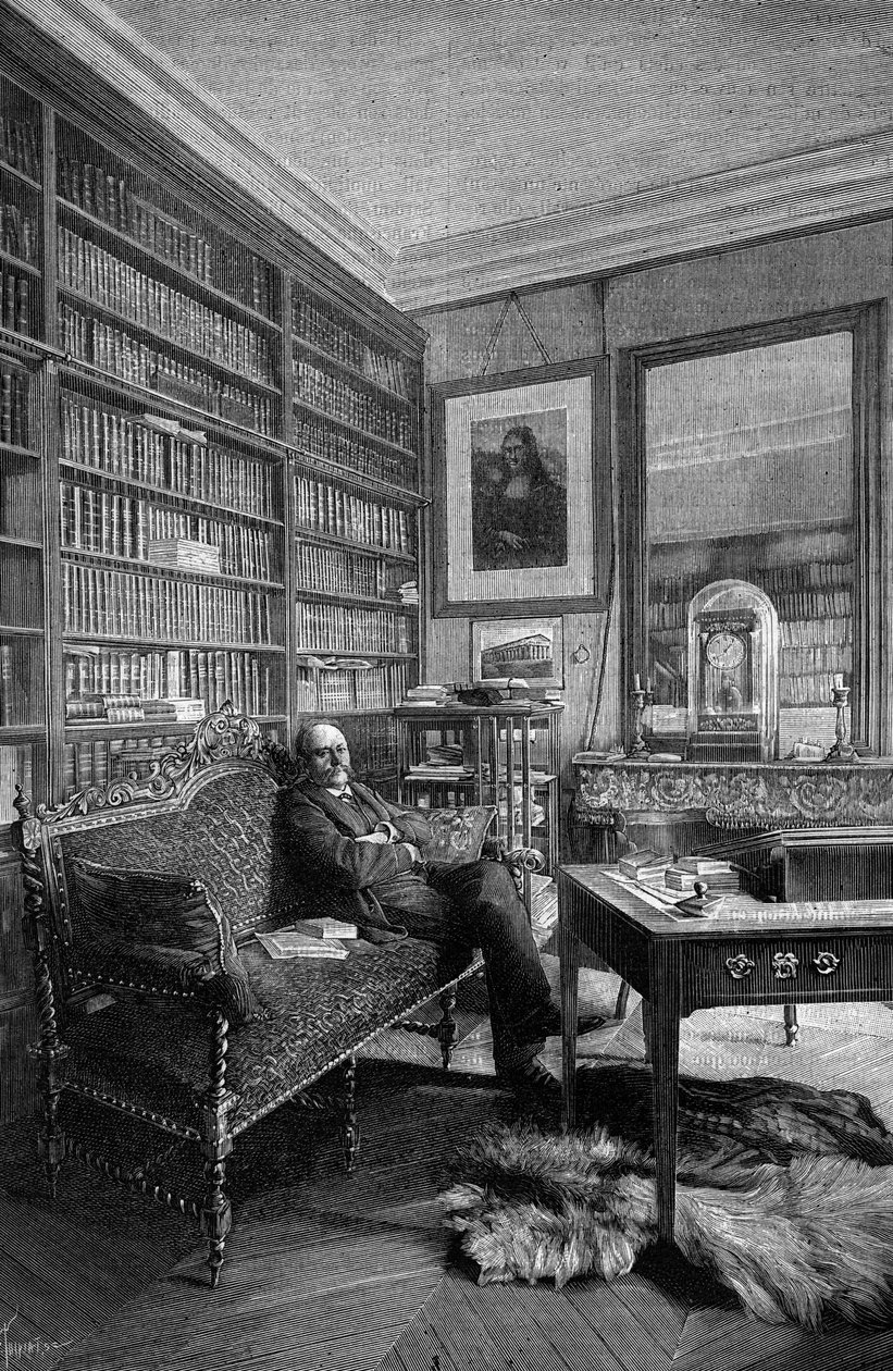 Marcellin Berthelot (1827-1907), francouzský chemik, ve své praxi. Gravírování v „“ Příroda: přehled věd a jejich aplikací v umění a průmyslu““ z 31. března od Unknown artist