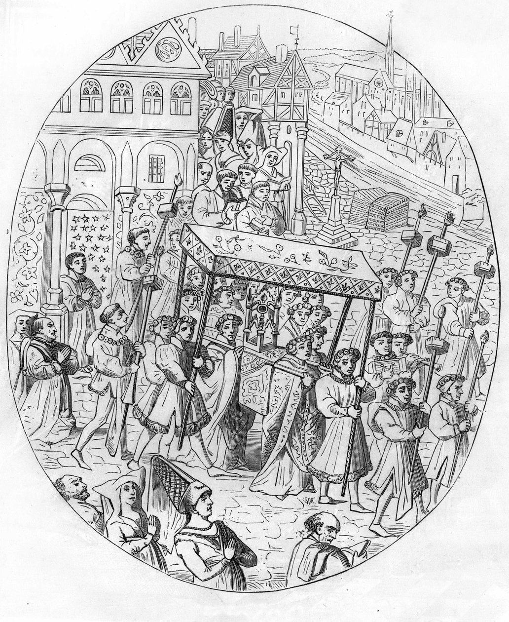 Pochod korporace klenotníků v 15. století. od Unknown artist