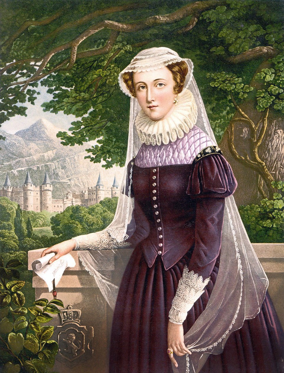Marie Stuartovna skotská královna (1542 -1587). od Unknown artist