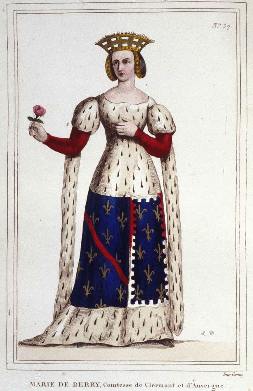 Marie de Berry (1367-1434). hraběnka z Clermontu a Auvergne. od Unknown artist