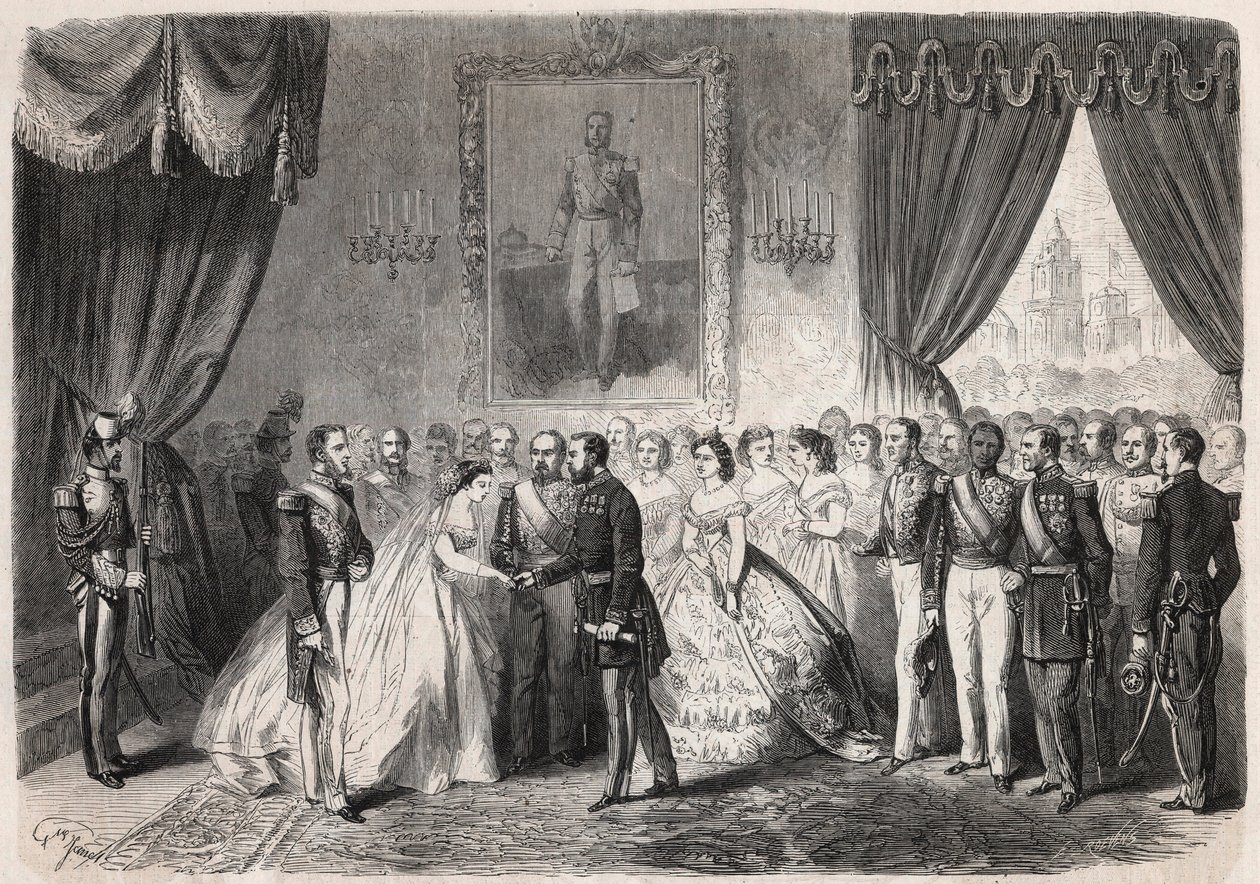 Sňatek s maršálem Francois Achille Bazaine (Francois-Achille od Unknown artist