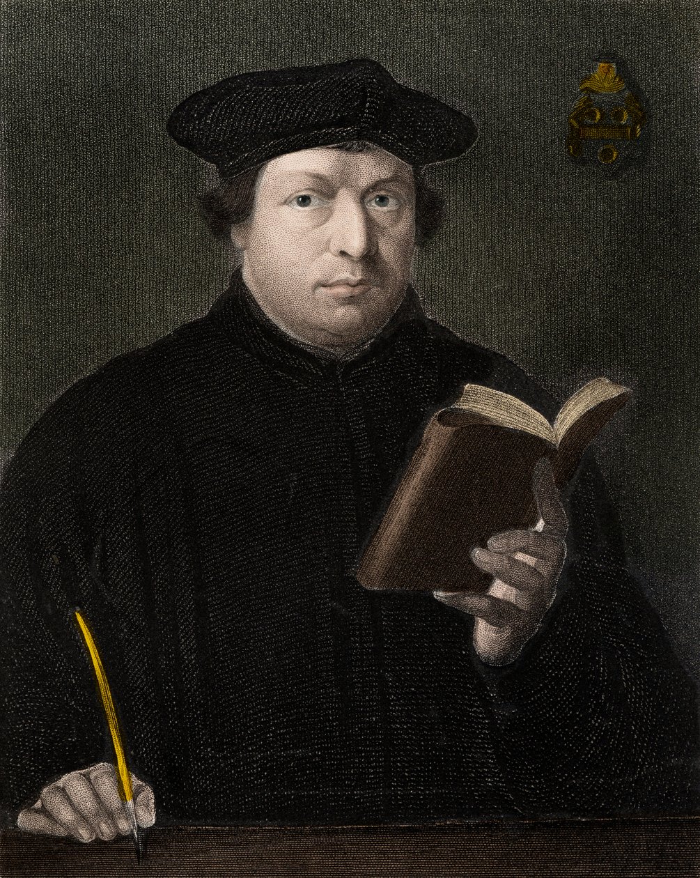 Martin Luther 1483-1546 - rytina - 19. stol od Unknown artist