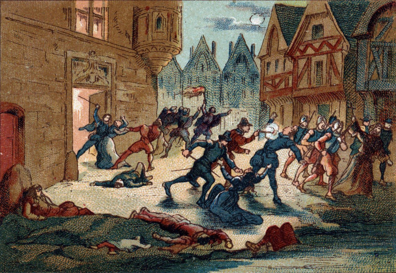 Masakr svatého Bartoloměje, 24. srpna 1572. od Unknown artist