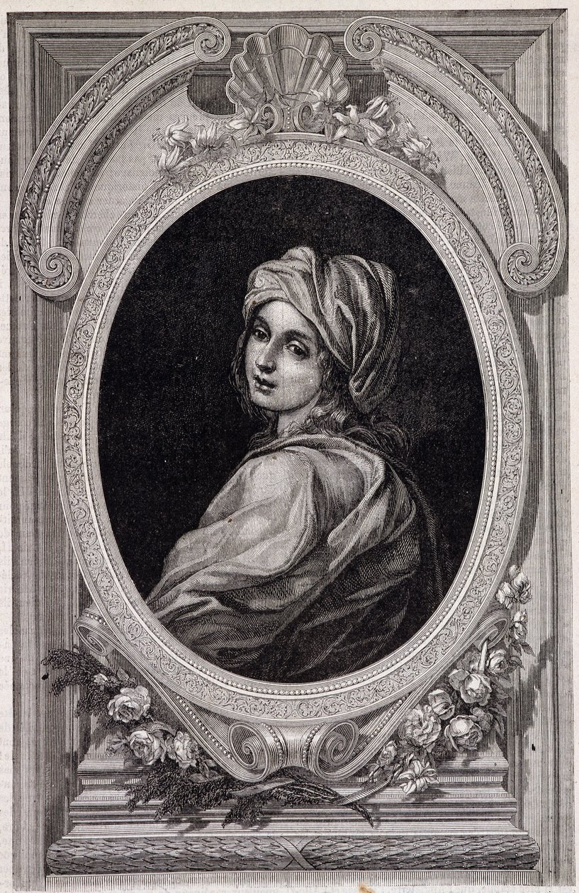 Medailonový portrét papeže Jeanne - v „Histoire des Popes““ od Maurice Lachatre od Unknown artist