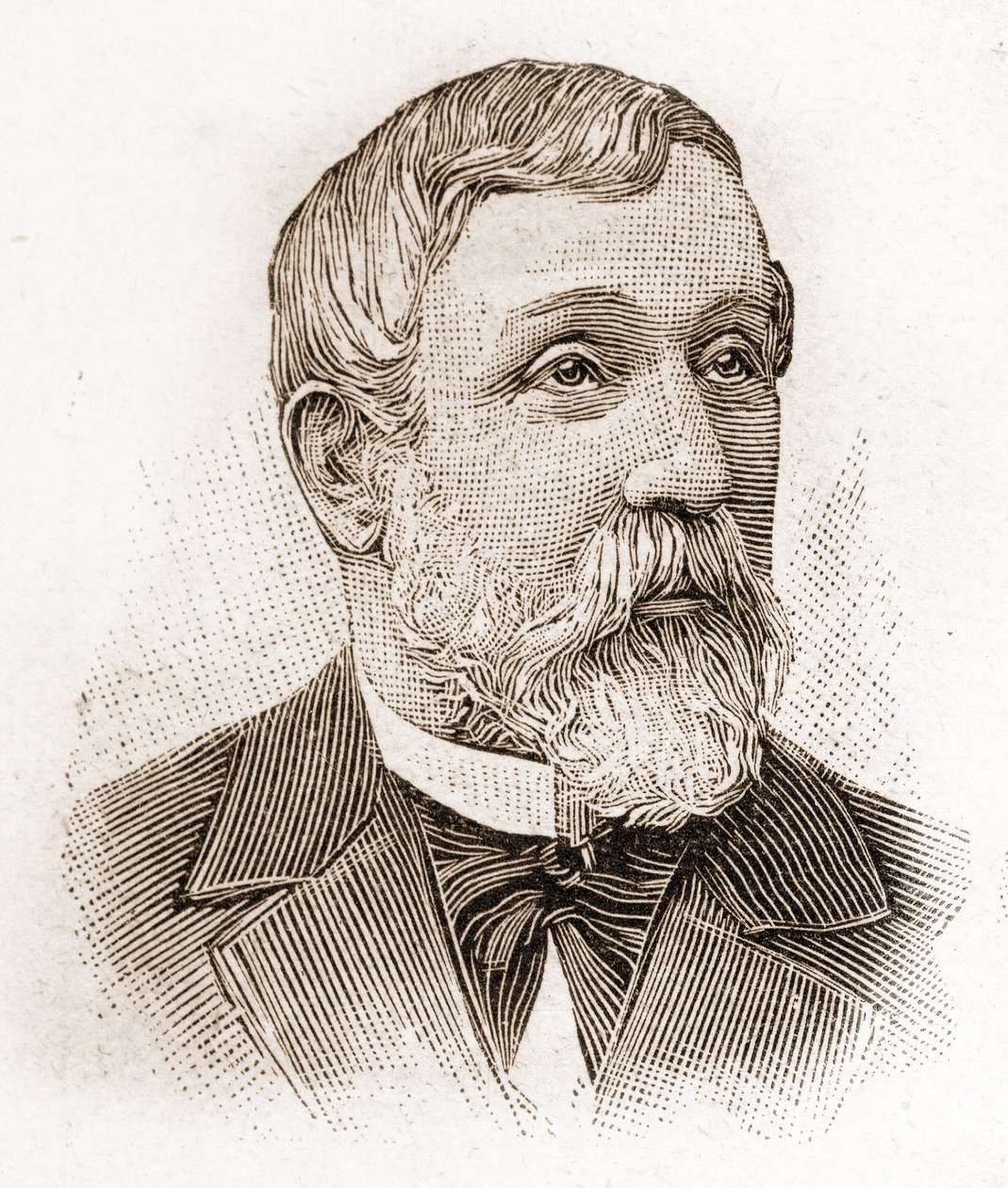 Členové Academie Francaise v roce 1895: portrét Alfreda Mezierese (1826-1915), historika literatury, francouzského politika a esejisty. od Unknown artist