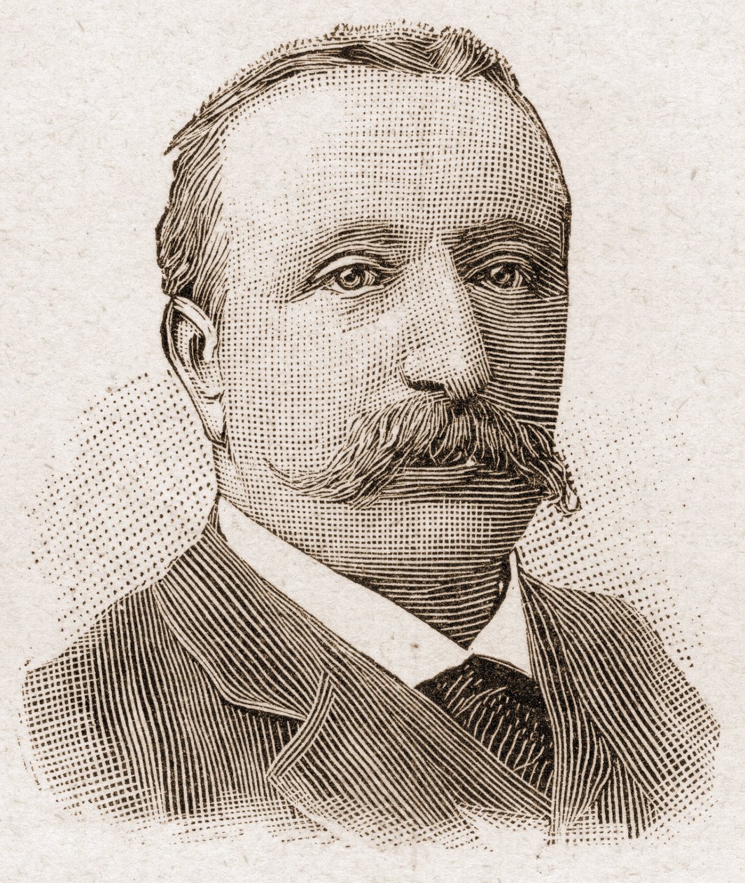 Členové Akademie Francaise v roce 1895: portrét Alberta Sorela (1843-1906), francouzského historika. od Unknown artist